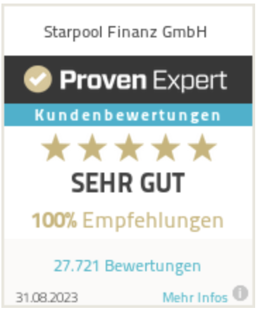 Starpool Kundenbewertungen auf Proven Expert sehr-gut