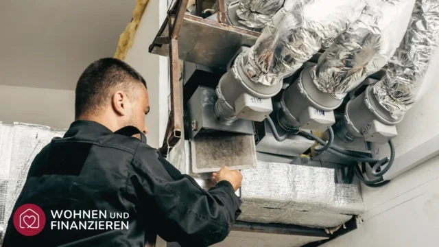 Wartung einer Lüftungsanlage im Haus