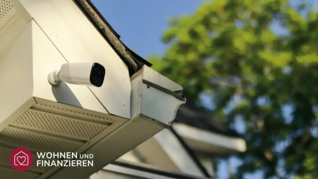 Überwachungskamera am Dach