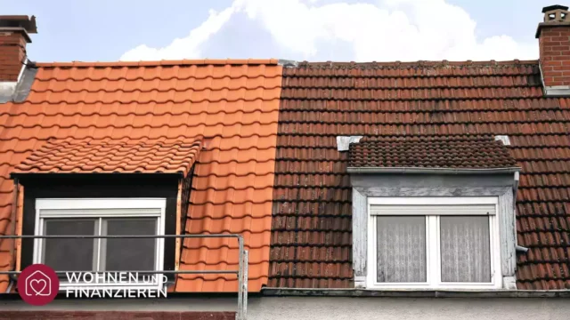 Altes und saniertes Haus nebeneinander