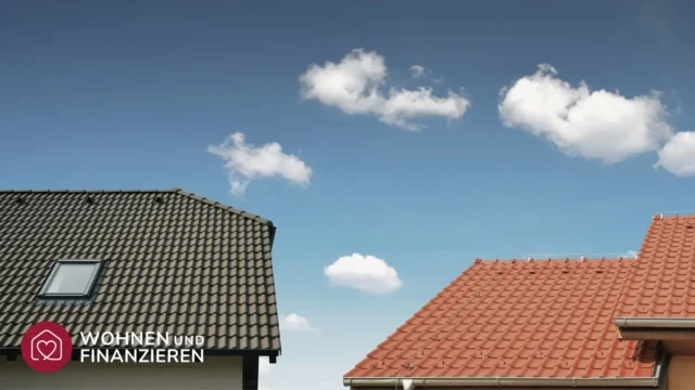 Verschiedene Dacharten nebeneinander