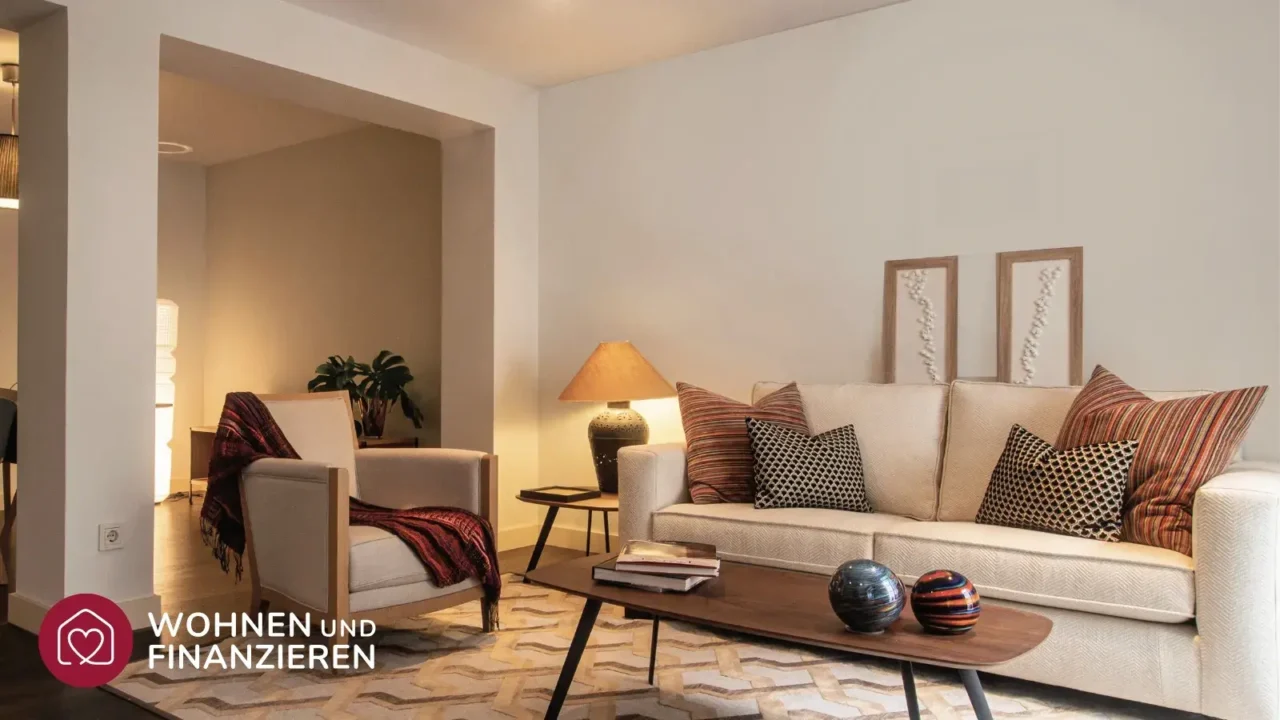 offenes großes Wohnzimmer nach einem Wanddurchbruch